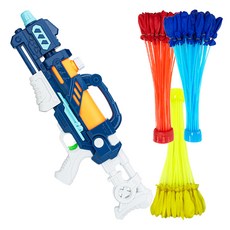 agaplus 興奮水槍 大型+水氣球 3種*37入組, 隨機發貨（水霰彈槍）