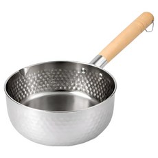 Kitchen Cat 電磁爐 304不鏽鋼 錘紋單柄鍋, 銀色, 1個, 16cm