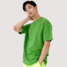 엘라모 무지 오버핏 반팔 티셔츠