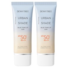 듀이트리 어반 쉐이드 블루 톤업 선크림 SPF50+ PA++++, 40g, 2개