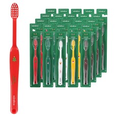 노르디코 메리크리스마스 유아칫솔 5종 세트, 화이트 + 옐로우 + 레드 + 그린 + 브라운, 4세트, 5개입