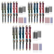 Goodlight 3色原子筆 3款 x 2支 + 40支替芯組 0.6mm, 黑色, 藍色, 粉紅色, 3套