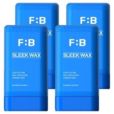 포뷰트 슬릭 다운 잔머리고정 빗살형 스틱 헤어왁스, 4개, 15g