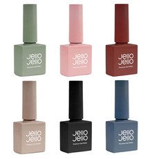 Jello Jello 亮面指甲油 6入組, 混色, 1組