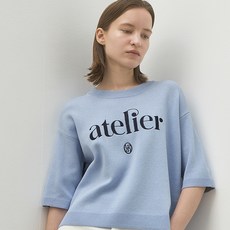 AtelierNain 女款基本款休閒柔軟袖針織衫 T-6862