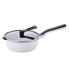 remy Remy Pan mini多功能萬用不沾深炒鍋 含鍋蓋 白色, 20cm, 1個