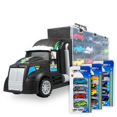 Kizus 玩具汽車運輸卡車+迷你車 12入, 混色