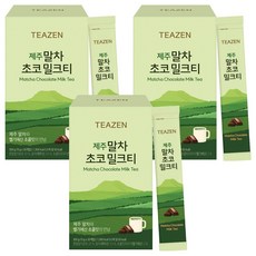 TEAZEN 茶禪 濟州抹茶巧克力奶茶隨身包, 15g, 20條, 3盒