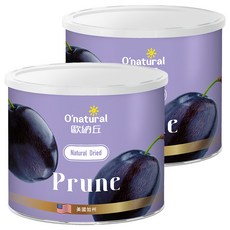 O'natural 歐納丘 天然去籽黑棗乾, 美國加州產, 無添加人工物, 純素, 210g, 2罐