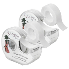 벨리안 노출방지 옷 고정 테이프 5m + 리필 5m 세트 2.5 x 7.5 x 10 cm, 클리어, 2세트