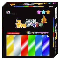 彩色花哨1000禁銀紙單面色紙 18入, 6色, 20件