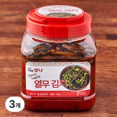 더맛나 열무김치, 1kg, 3개