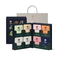 Osulloc 主混合套裝, 細雀綠茶+濟州火山岩茶+摩洛哥薄荷茶+焦糖莓果風味博士茶+花香綠茶+濟州柑橘茶+熱帶水果山茶花茶+月光漫步蜜梨茶 各4入, 1盒