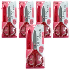 KOKUYO 國譽 Donga PMS KOKUYO FIT SAXA 氟塗層帽子剪刀, 5個, 紅色