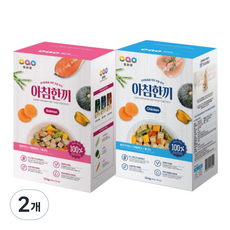 코머스 오아오 강아지 전연령용 아침한끼 습식사료, 닭, 1.2kg, 2개