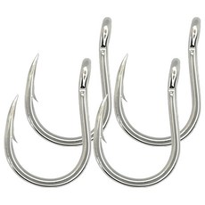 Ghost Blade 鬼刃 長尾尖鐵板鉤 不鏽鋼材質, 4入, 1包