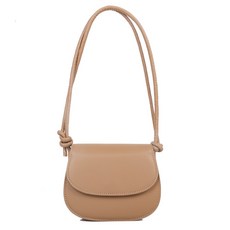 소리달 여성용 겔프 캐주얼 반달모양 두줄 베이직 크로스백