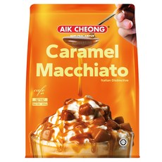 AIK CHEONG 益昌 南洋風文藝館 微磨咖啡 四合一 焦糖瑪奇朵風味 300g, 25g, 12包, 1袋