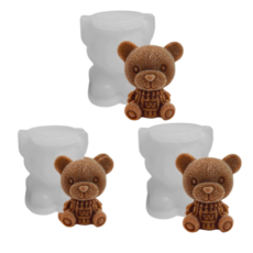 Kitchen Awesome 小熊冰塊模具 3入, 透明