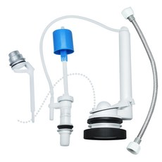 ddobakicom 馬桶配件 Jangwon 無噪音側邊按鈕式套組, 1套, 混合色