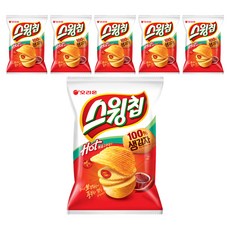 오리온 스윙칩 볶음고추장맛, 110g, 6개