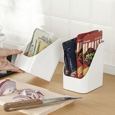GOODIE FOODIE 簡潔廚房浴室多用途儲物整理盒, 白色