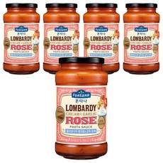 폰타나 롬바르디아 생크림 앤 갈릭 로제 파스타소스, 600g, 5개