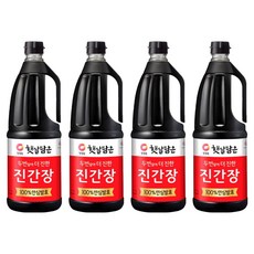 청정원 두번달여 더 진한 진간장, 1.7L, 4개