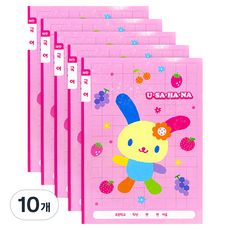PINK MANGO 三麗鷗 10格 國語 小學筆記本, 10個, 花小兔