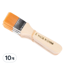 Cozy & 油性油漆刷 底漆刷 黃色, 4號, 10個