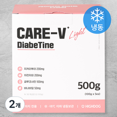 하이독 생후 3개월령 이상 강아지 케어브이 라이트 다베틴 냉동사료 5p, 오리, 2개, 500g