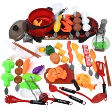 OZ TOY Happy Cook 烤肉派對扮家家酒遊戲, 紅色, 1套