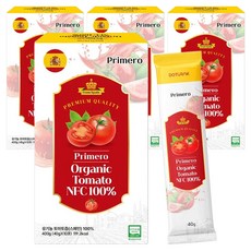 도투락 프리메로 유기농 토마토 NFC 100% 토마토 스틱, 40g, 40개