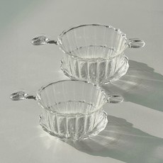 니코트 내열유리 플리츠 티 스트레이너 세트, 2세트