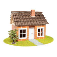 teifoc DIY益智磚塊建築玩具 瓦房, 德國製造 原裝進口 激發兒童創造力與專注能力 造型設計 模擬家園設計, TEI4300(瓦房), 1組