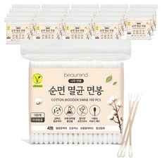 뷰렌드 비건 멸균 나무 면봉, 100개입, 200개