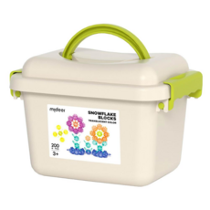 mideer 多彩透光雪花片 200片, 1盒