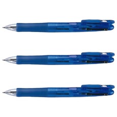 Clip-on 2色, 藍色筆身, 3個