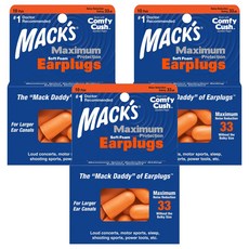 MACK'S Maximum 柔軟泡棉睡眠耳塞, 60個, 20入