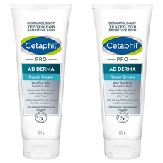 Cetaphil 舒特膚 AD益膚康修護舒敏乳霜 舒緩乾癢 含燕麥成分 提升肌膚屏障功能 適合異位性皮膚炎患者, 227ml, 2條