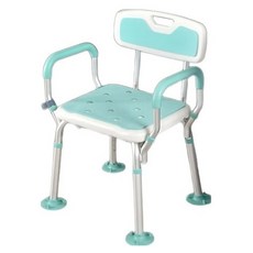 디어모모 노인 환자용 높이조절 등받이 목욕의자, 민트, 1개