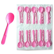 Draw Life 8.5cm 獨立包裝粉色迷你小勺, 1個, 200件