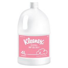 크리넥스 99+ 거품형 핸드워시 워터리플라워 리필, 1개, 4L