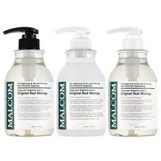 MALCOM 瑪律科姆 舒心辣木香洗髮精 520ml+護髮素 520ml+沐浴露 520ml, 1套