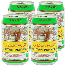 CAP KAKI TIGA Apel蘋果清涼水 蘋果味清涼飲料, 320ml, 4罐