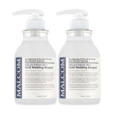 馬爾科姆生動的婚禮花束頭髮護理, 520ml, 2瓶