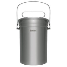 BBLOCK 全不鏽鋼304廚餘桶 3L, 1個, 銀色