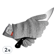 Meo 防切割防刀割手套, 灰色, 2個
