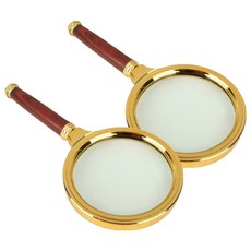 Hariko手柄放大鏡 60mm, 2個, 黃金