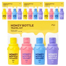 AyuAyu 蜂蜜瓶旅行套組木質麝香香氛, 4組